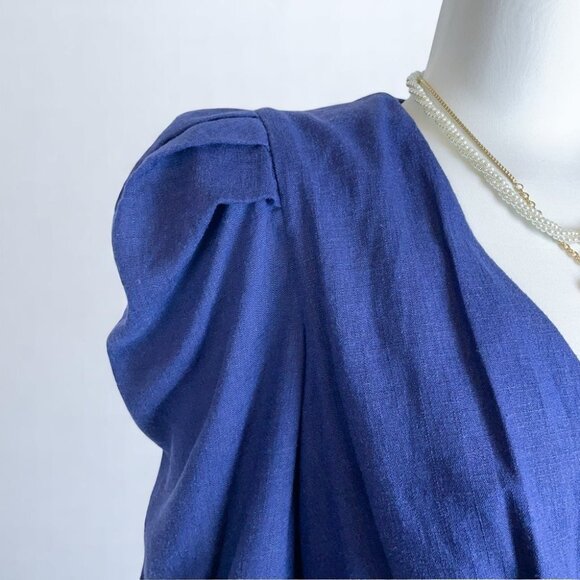 NWT Elliatt Saga Linen Mini Dress - Navy - Picture 9 of 10